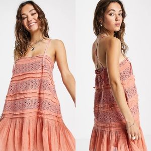 Free People Shailee Lace Slip Dress